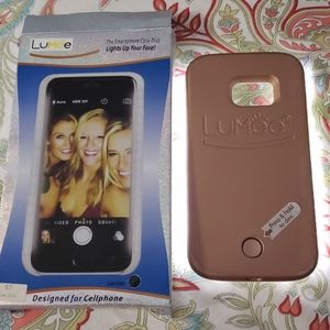 LuMee Galaxy S7 rose gold light up case